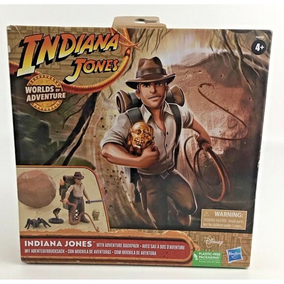 Indiana Jones Worlds Of Adventure Series Action Figure Backpack Hasbro 2023 New